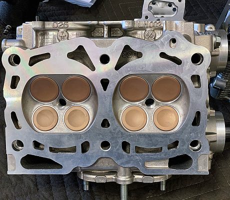 Cylinder Heads Cerakote Titanium Red