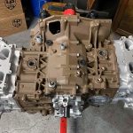 Subaru EJ25 Engine Block - Cerakote Burnt Bronze - Cerakote Glacier Titanium